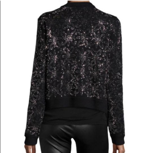 Alice + Olivia Neiman Marcus Exclusive Open cardigan Embellished Women's Medium - Picture 7 of 9